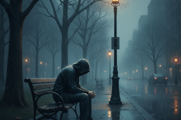 A cinematic and moody high-resolution image of a l
