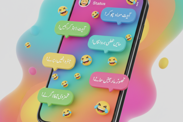 A vibrant 3D rendering of a smartphone displaying